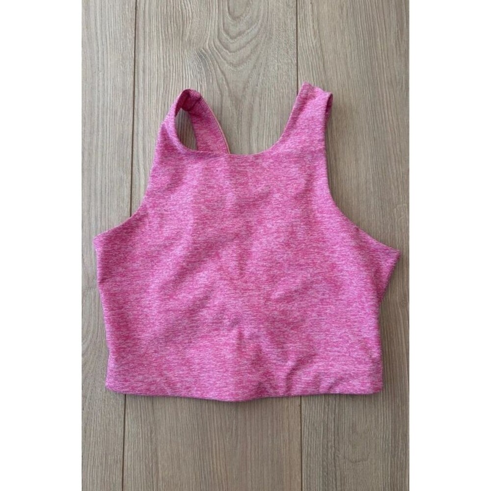 Outdoor Voices Pink Orange Colorblock Crop Tank XS